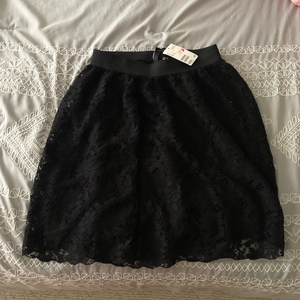 NWT H&M Black Lace Skirt
